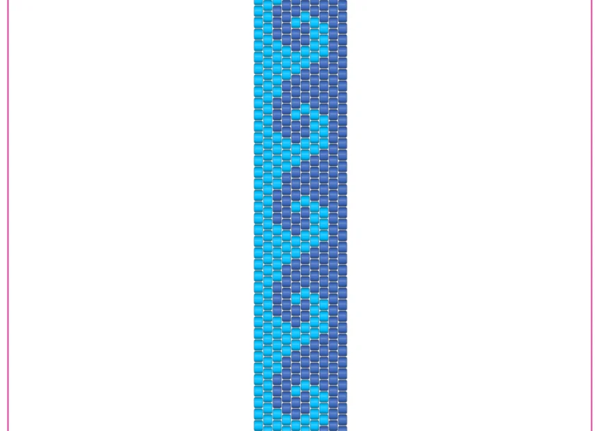 Free Harmony Swirls peyote stitch bracelet pattern PDF preview